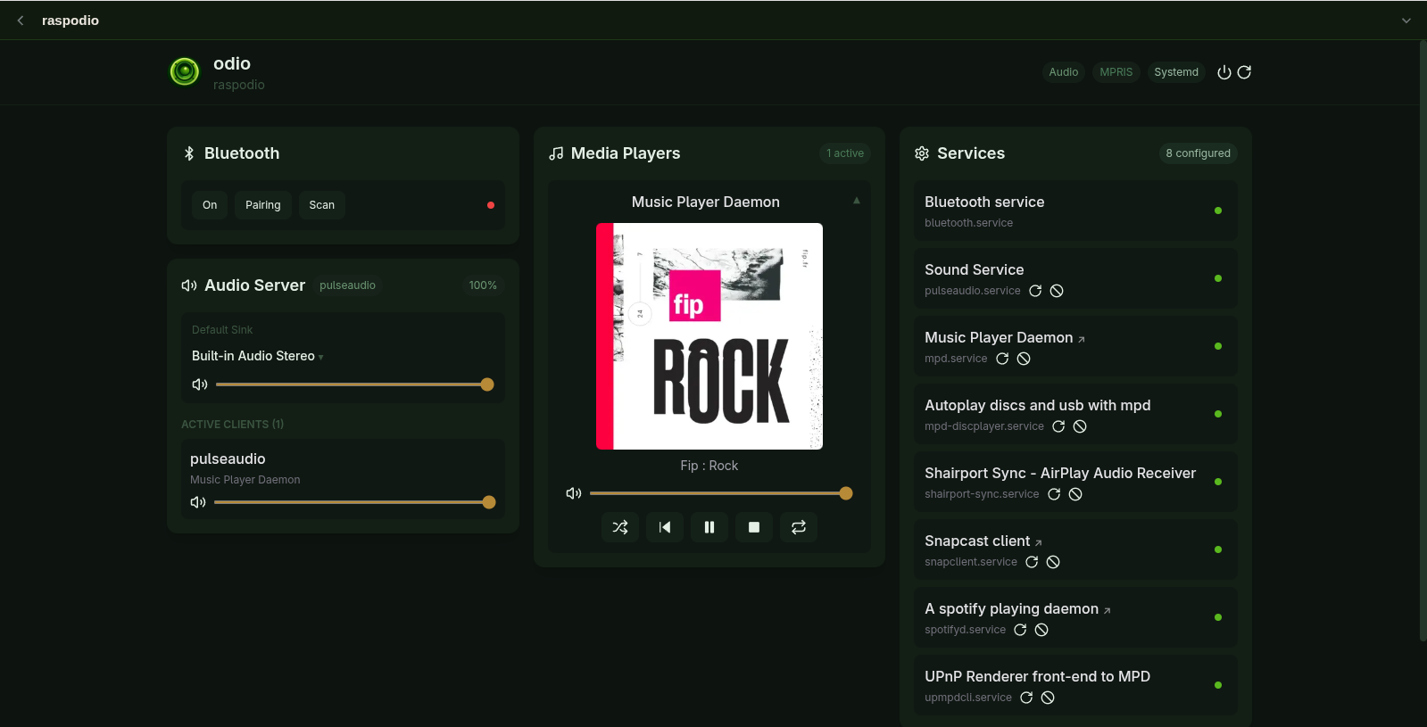 Web radio with cover art